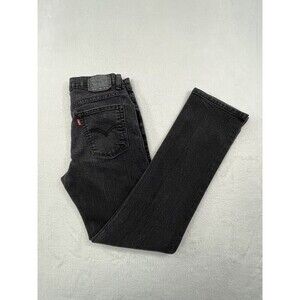 Levi's 511 Slim‎ Womens 29x29 Black Straight Denim Jeans